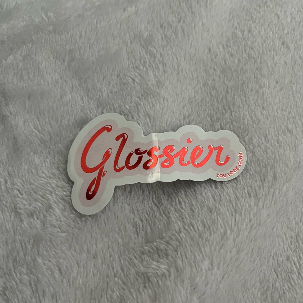 Glossier sticker